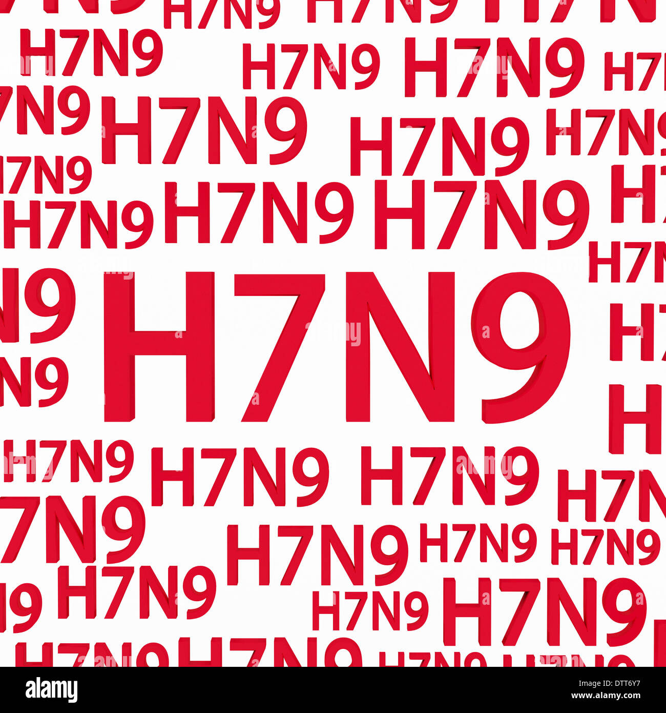 H7N9 du virus de l'influenza aviaire ou à Banque D'Images