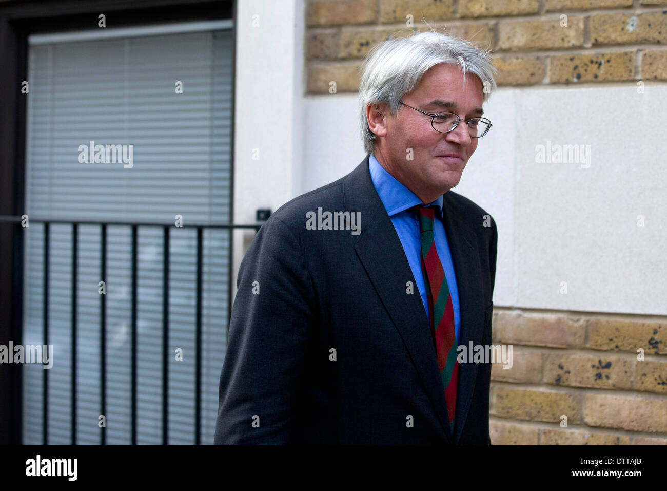 UK, Londres : Ancien whip en chef conservateur Andrew Mitchell MP est représenté à Londres. Banque D'Images