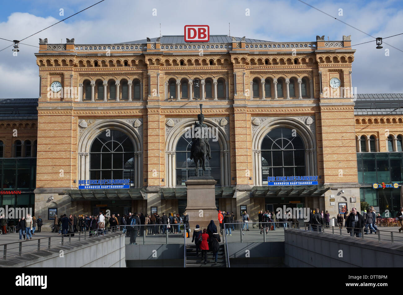 La gare principale de Hanovre (Hanovre), Allemagne Banque D'Images