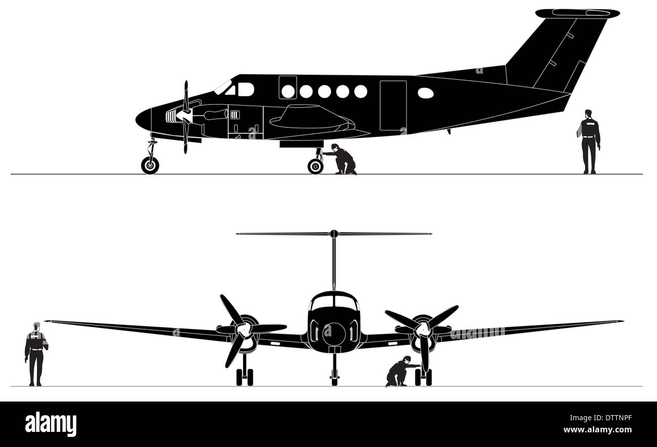 Avion utilitaire civile Banque D'Images