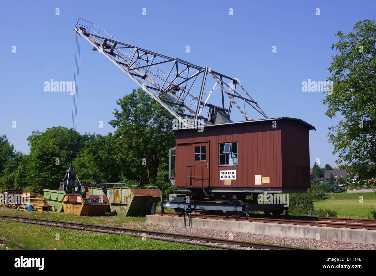 Kohlekran fuetzen,bahnhof Banque D'Images