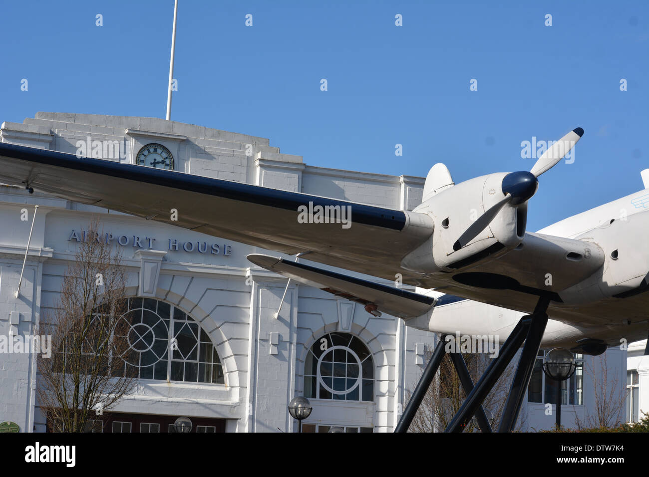 Un de Havilland Heron à partir de 1950, l'aéroport de Croydon Purley Way, Banque D'Images