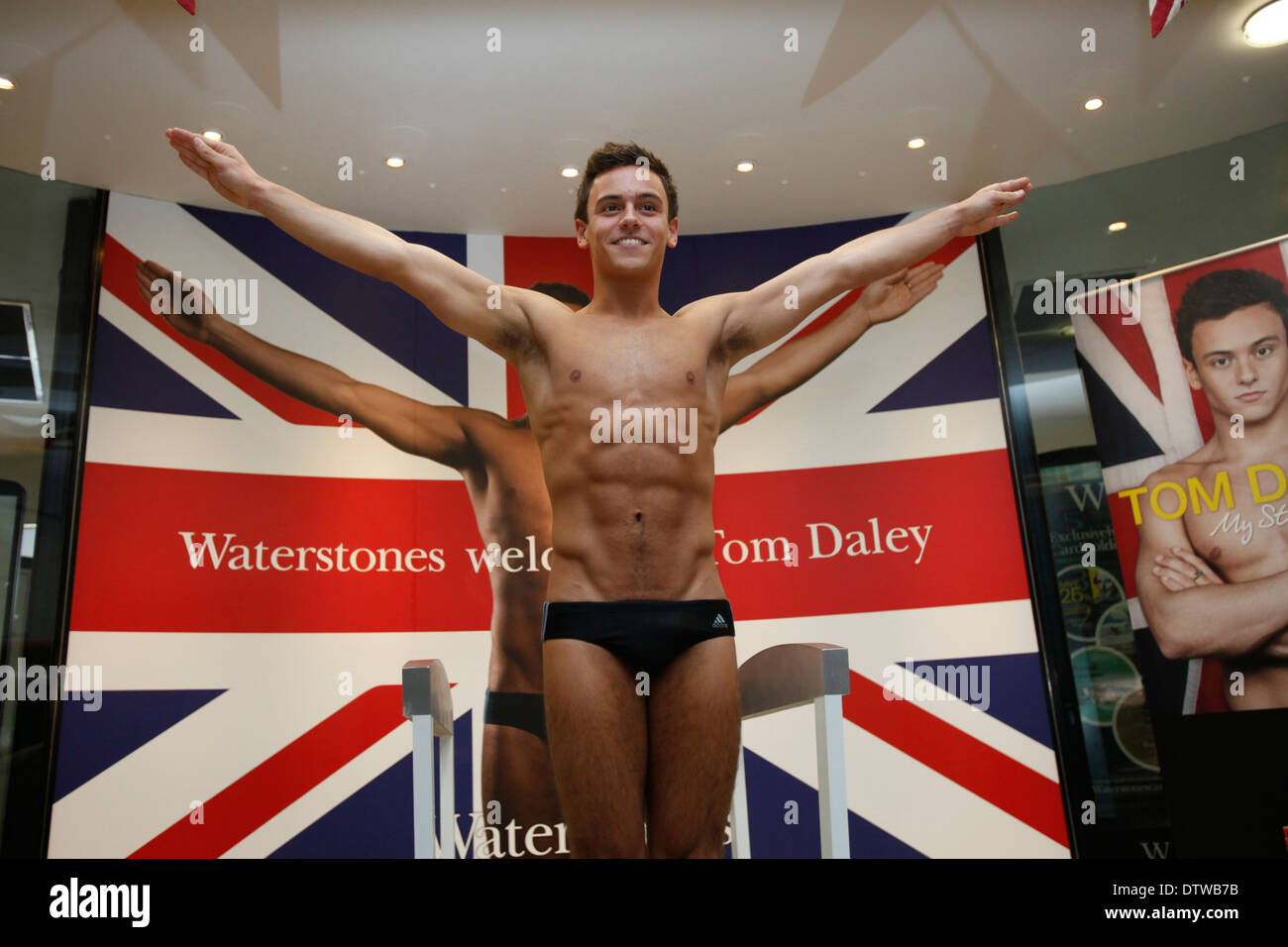 Plongeur olympique Tom Daley Banque D'Images