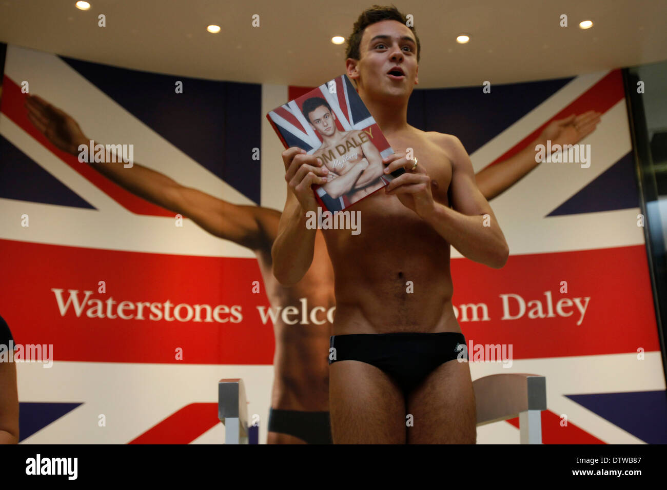 Plongeur olympique Tom Daley Banque D'Images