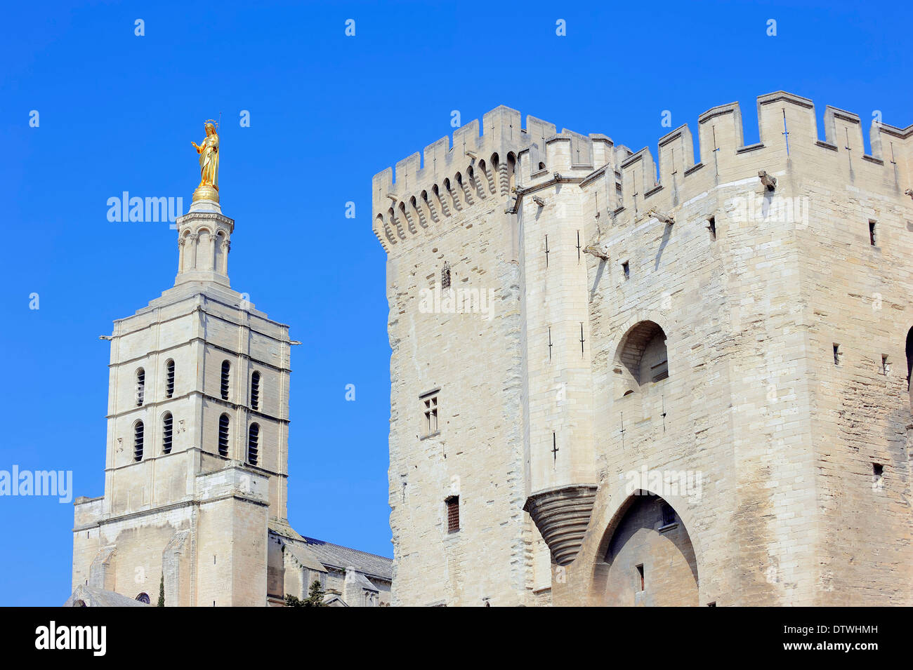 Palais des Papes, Avignon Banque D'Images