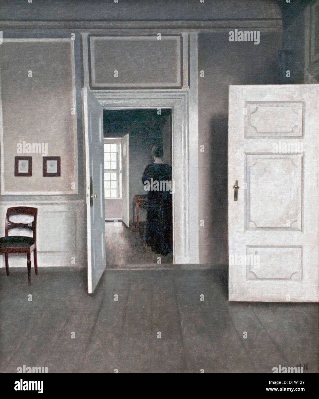 L'intérieur. Strandgade 30, 1901. Vilhelm Hammershøi Danemark Banque D'Images