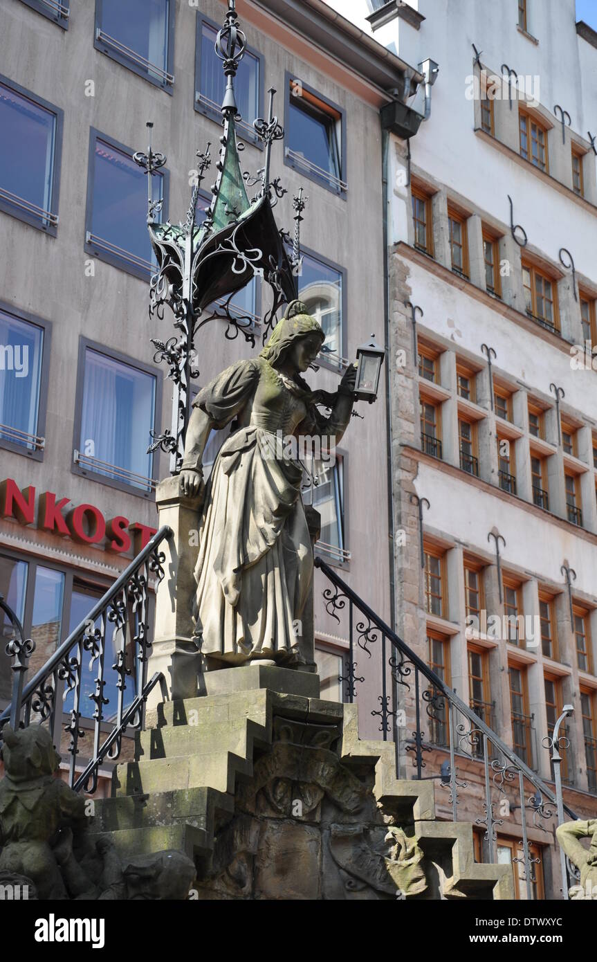 Fontaine heinzelmaennchen cologne Banque D'Images