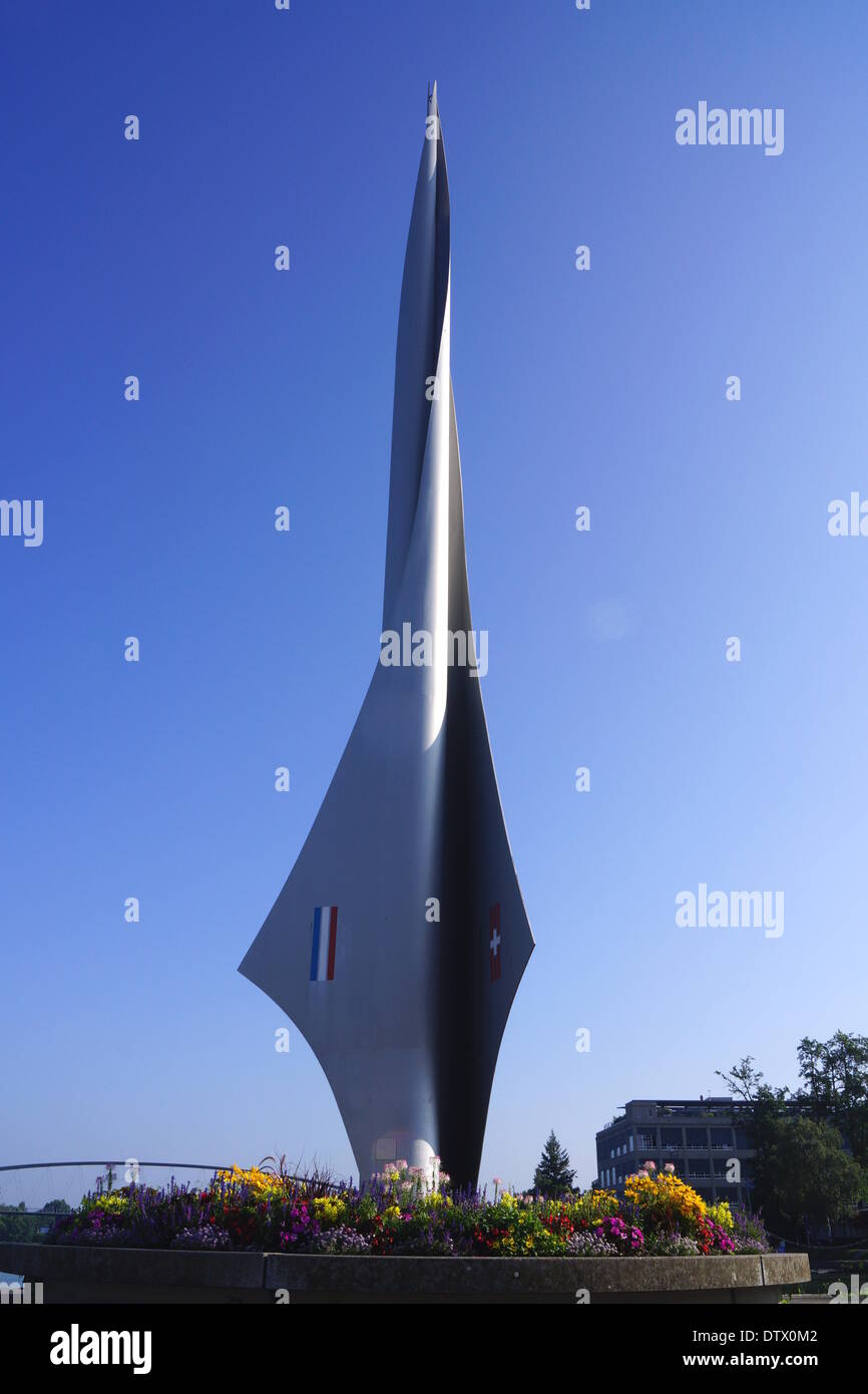 Triangle des frontières,Basel, Suisse Banque D'Images