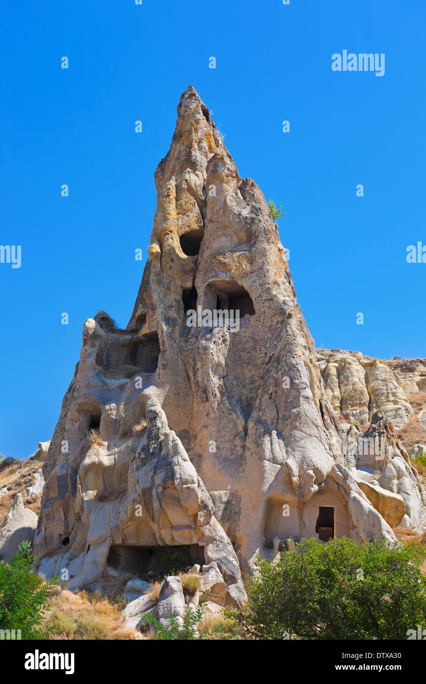 Cité troglodytique de Göreme en Cappadoce Turquie Banque D'Images