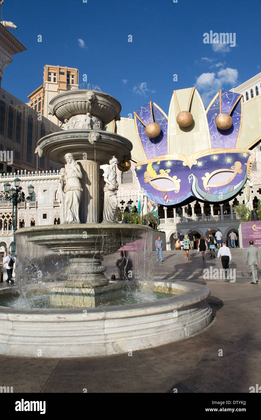 Las Vegas Nevada, USA-août 12,2012:las vegas city le jour heure.vue du Venetian hotel and casino.Cet hôtel ont une réplique o Banque D'Images