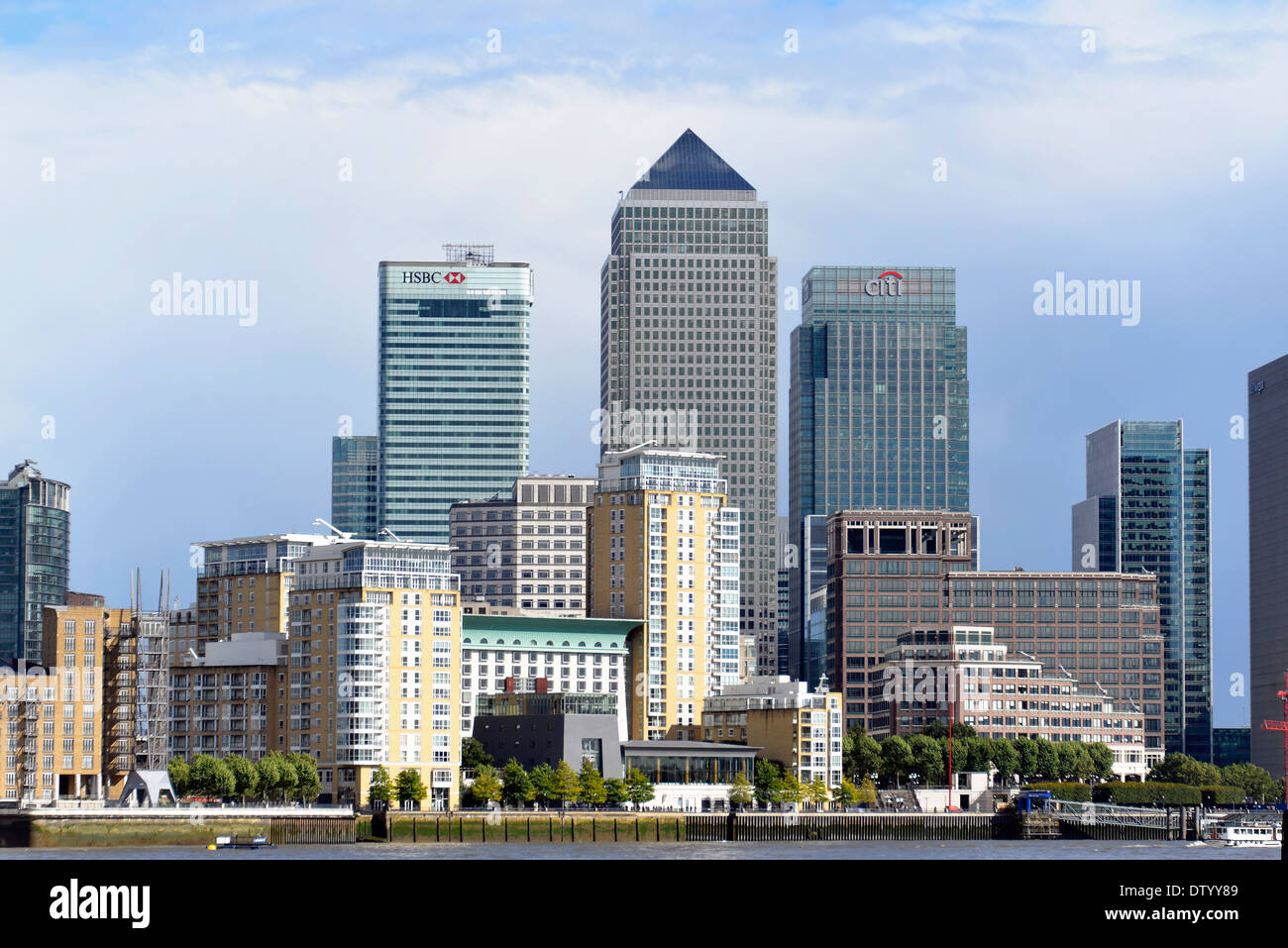 Docklands, le quartier financier de Canary Wharf, Londres, Angleterre, Royaume-Uni Banque D'Images