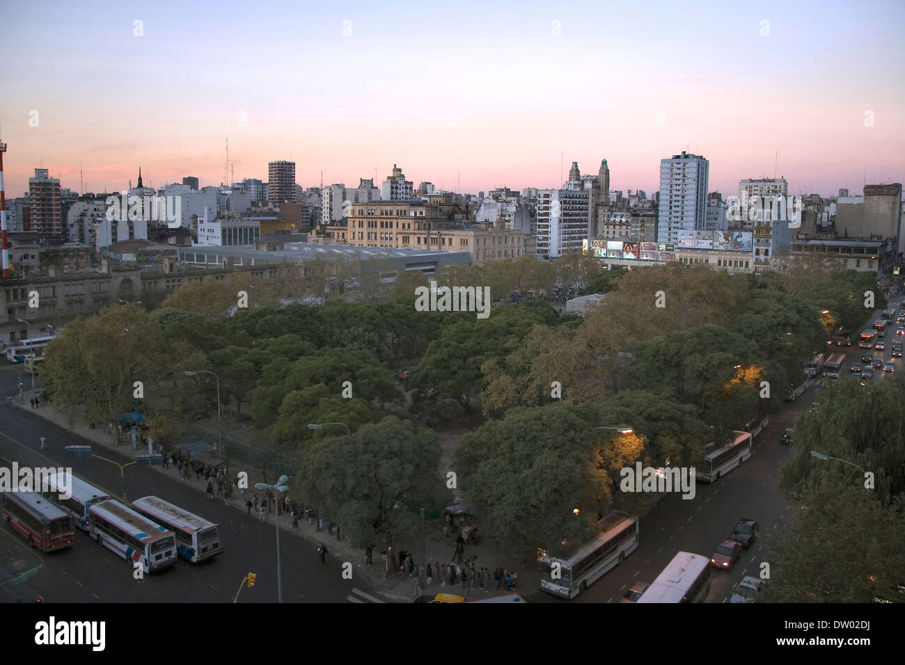 Une fois Plaza, Buenos Aires, Argentine Banque D'Images