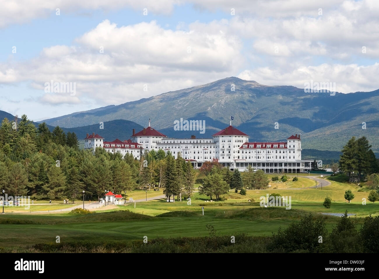 L'hôtel Mount Washington dans les Montagnes Blanches du New Hampshire. Banque D'Images