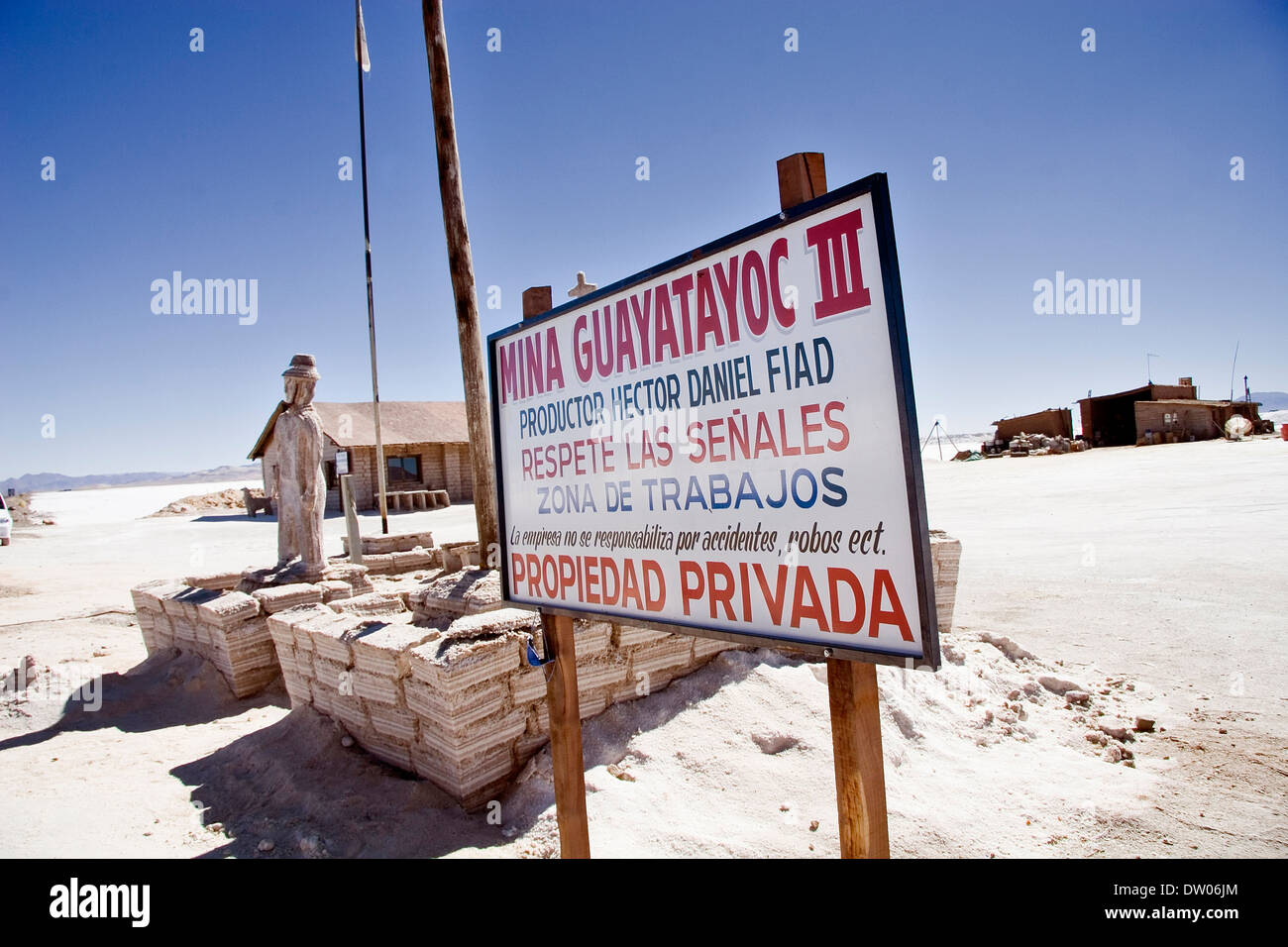 Grand lac salé, Purmamarca, Jujuy, Argentine Banque D'Images