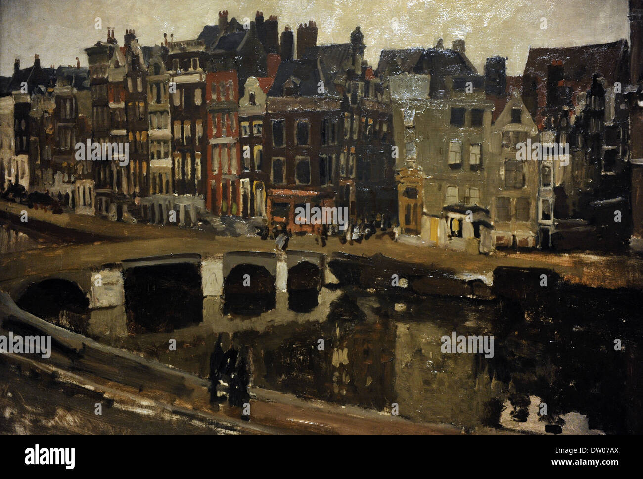 George Hendrik Breitner (1857-1923). Peintre hollandais. Le Rokin à Amsterdam, 1897. Rijksmuseum. Amsterdam. La Hollande. Banque D'Images
