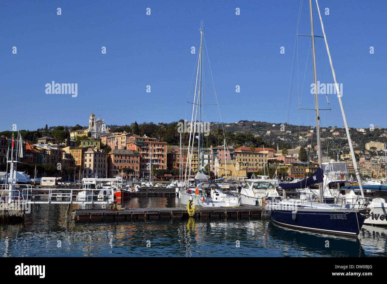 Port de Santa Margherita Ligure, Ligurie Banque D'Images