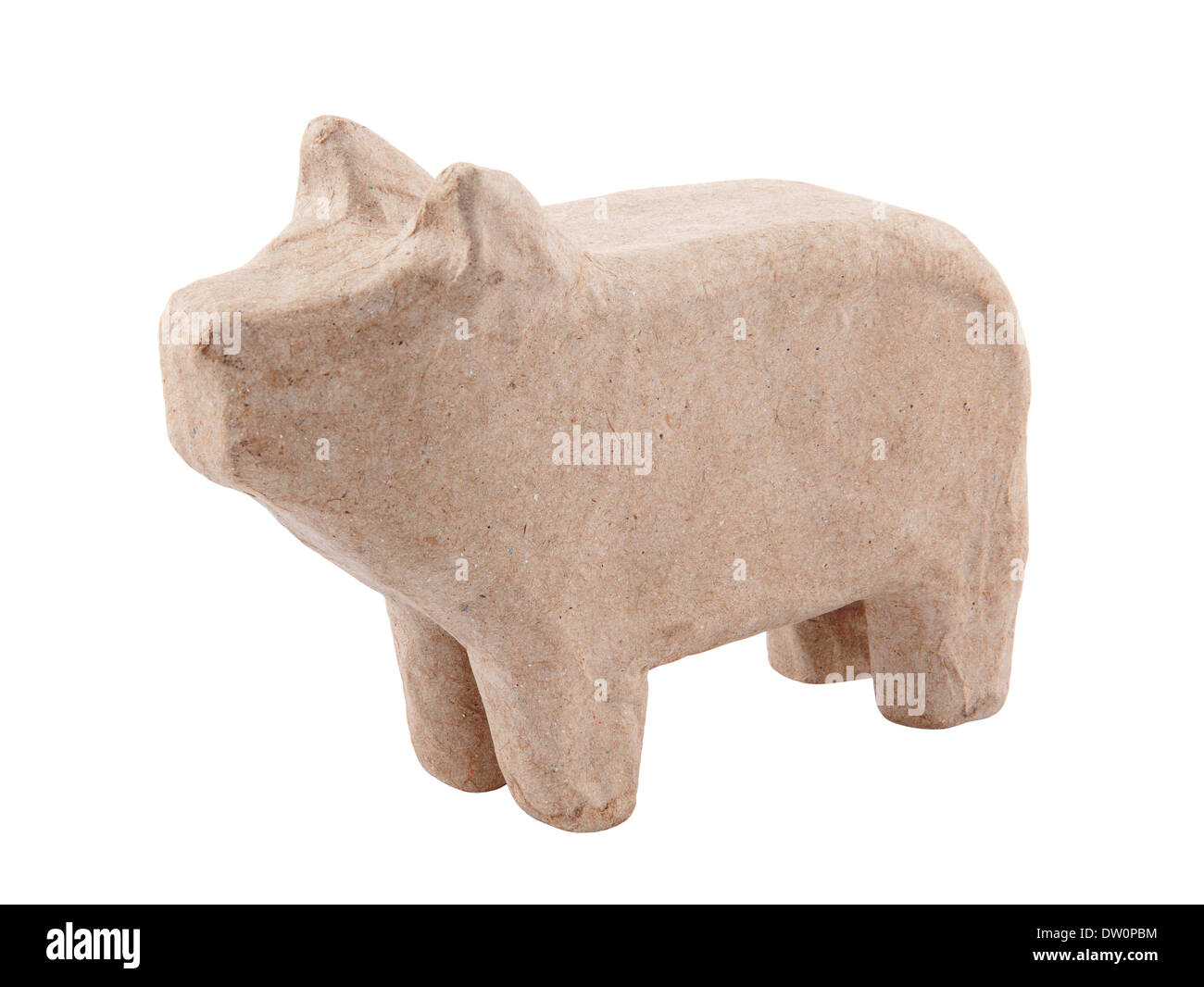 Cochon papier isolated on white with clipping path Banque D'Images