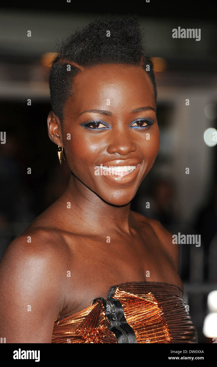 LUPITA NYONG'O actrice du Kenya en février 2014. Photo Jeffrey Mayer Banque D'Images