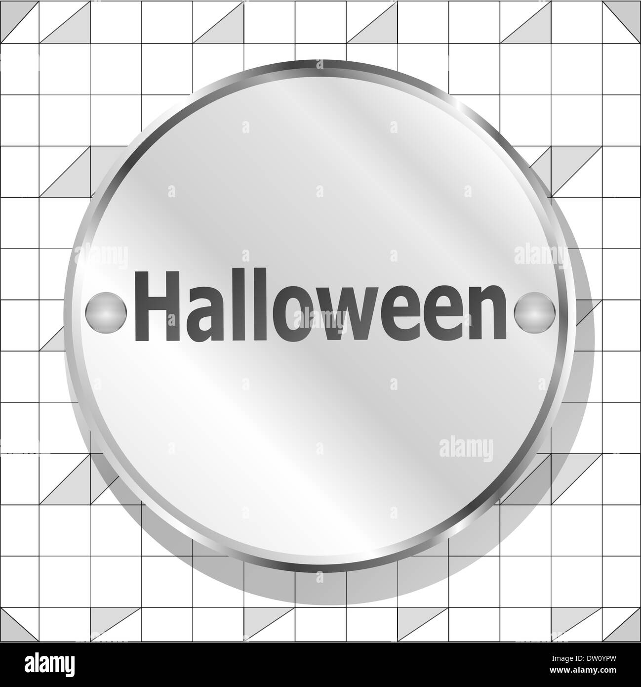 Bouton métal app pour l'halloween Banque D'Images