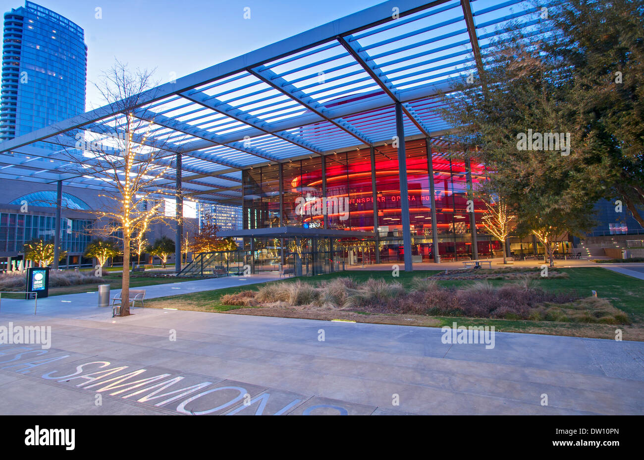 Performing Arts Center à Dallas, Texas Banque D'Images