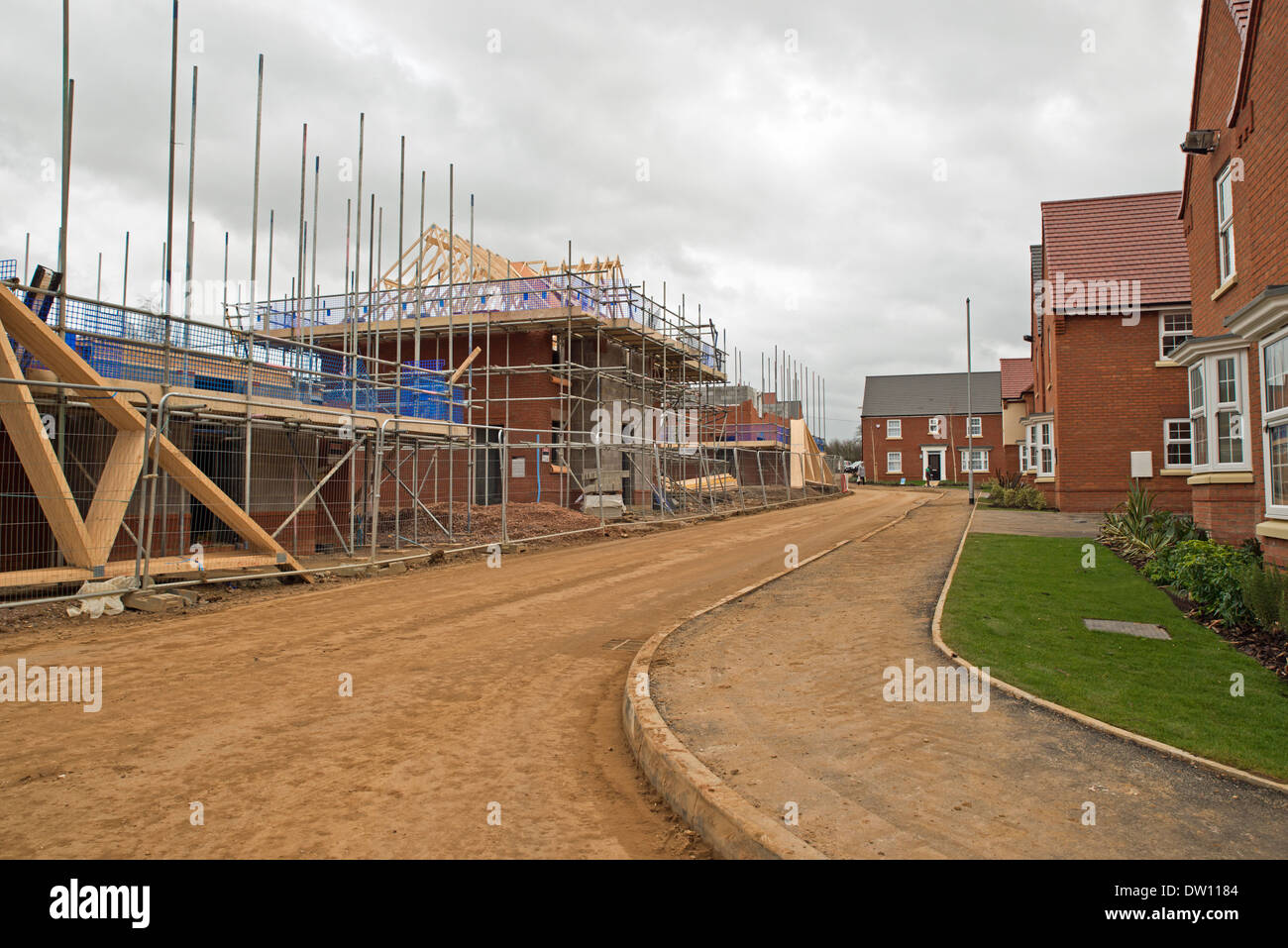 Le développement de nouvelle construction Homes Northamptonshire UK Banque D'Images