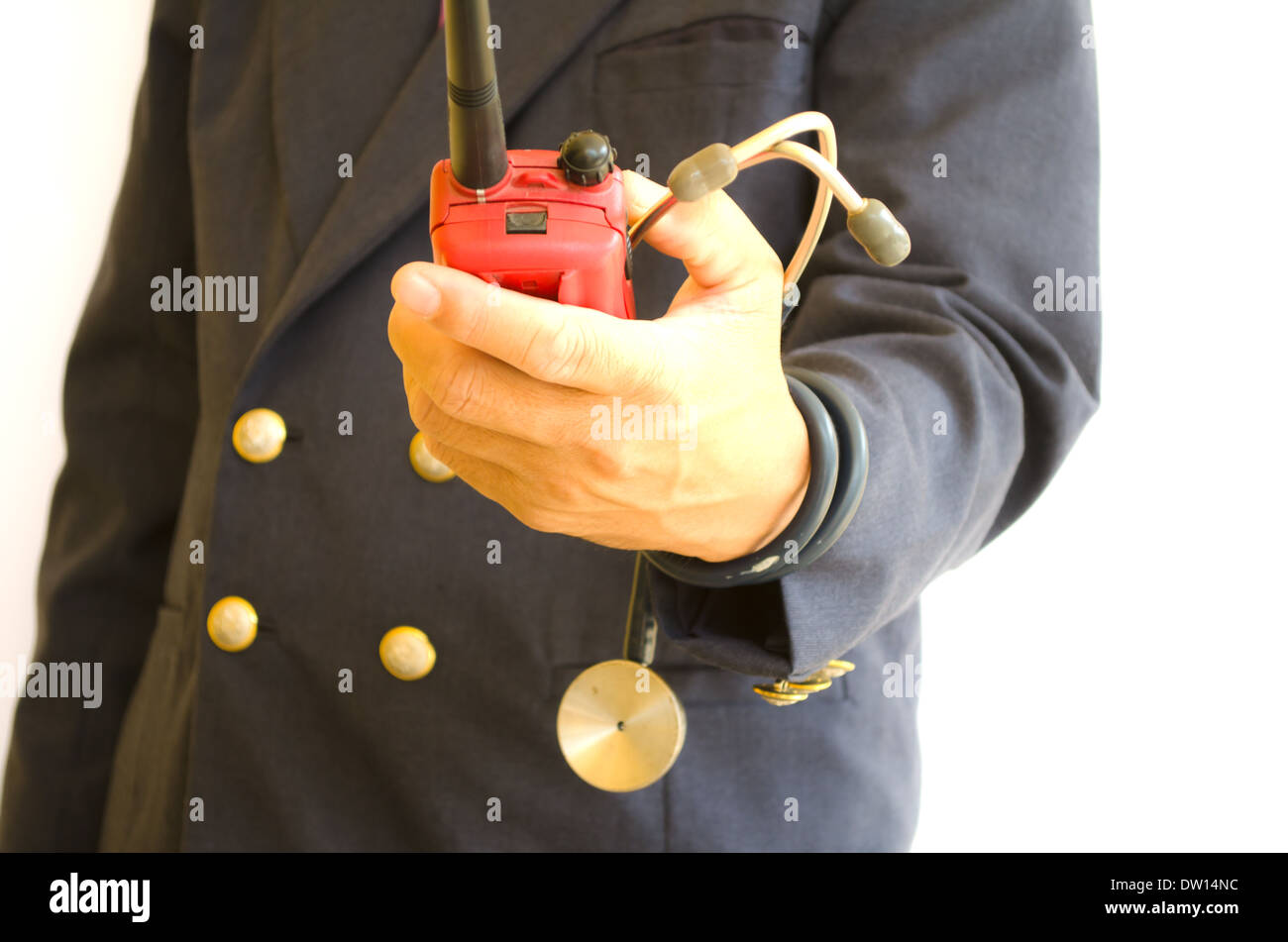 Business Communication médicale,fond blanc Banque D'Images