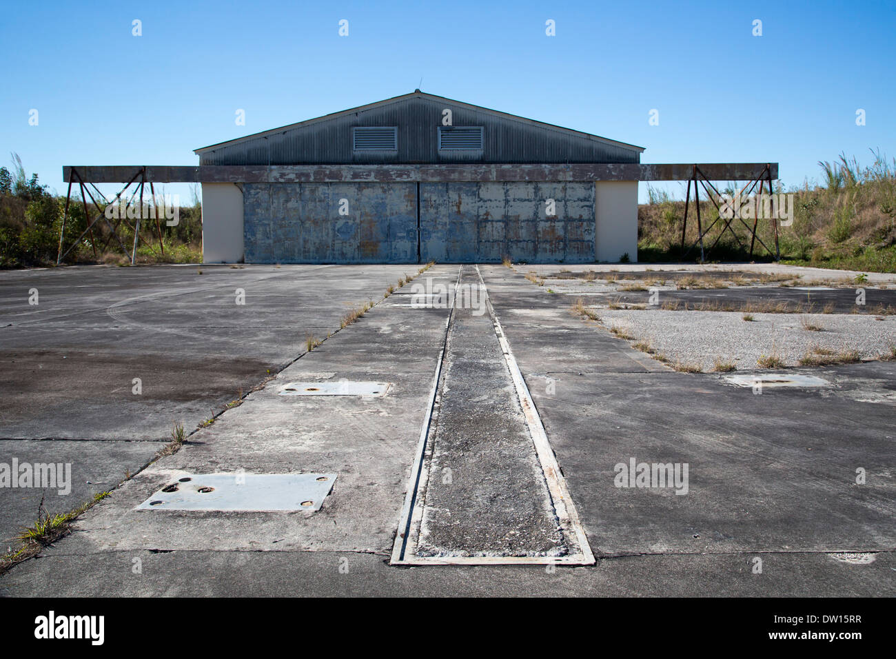 Le Parc National des Everglades, Floride - Historique Un Hercules Nike site anti-aériens utilisés pendant la guerre froide. Banque D'Images