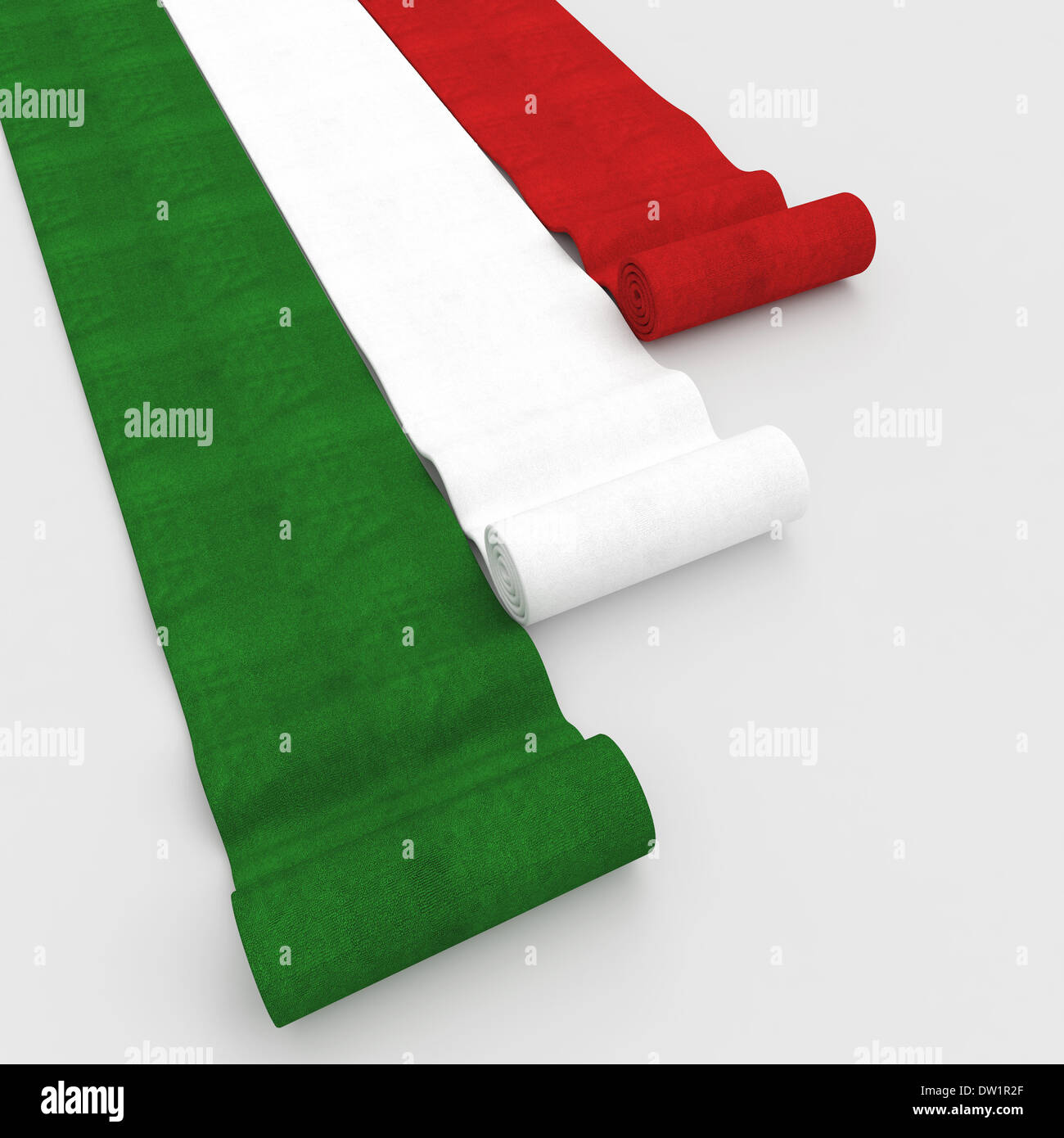 Tapis drapeau italien Banque D'Images