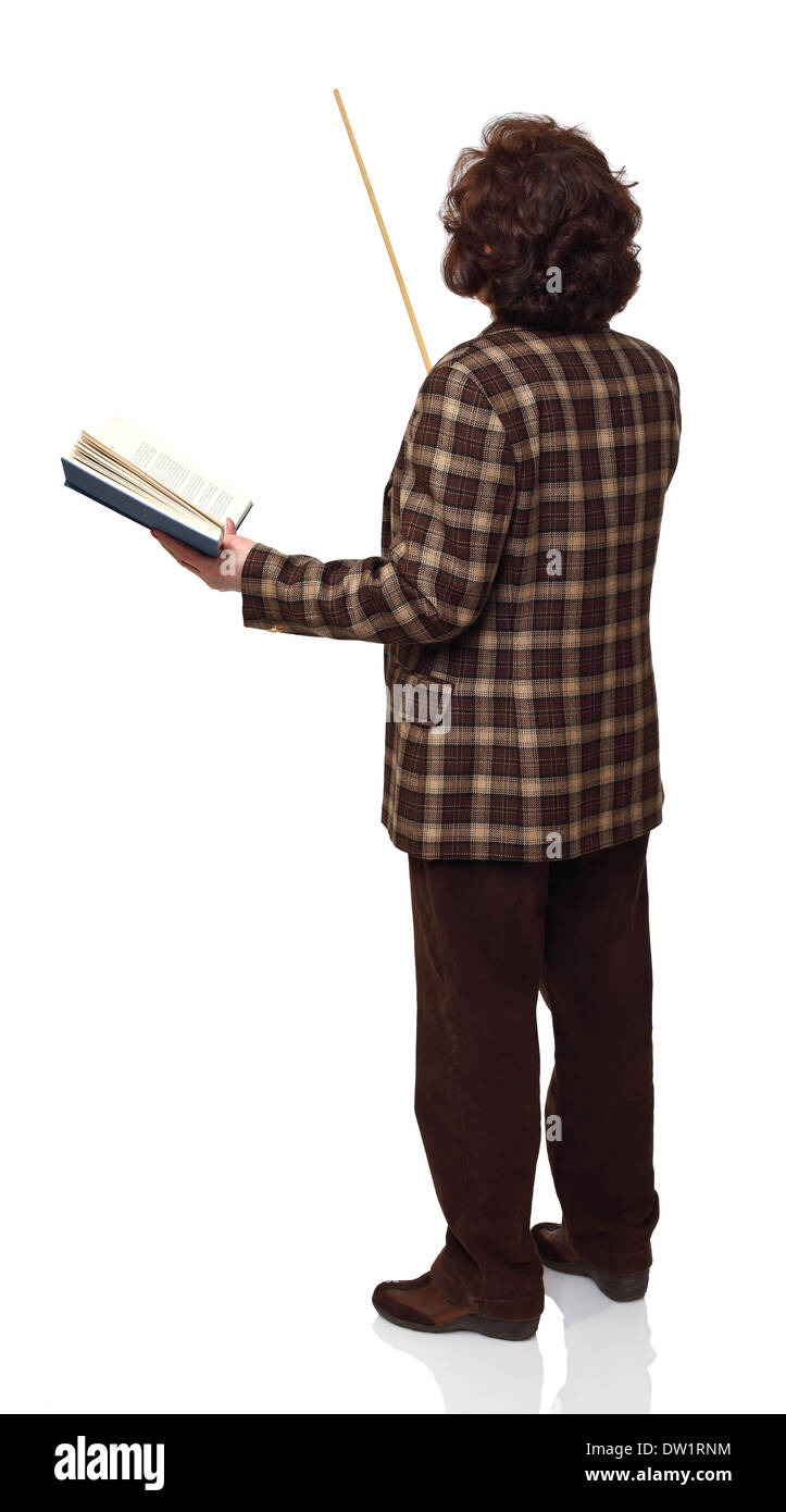 Femme debout enseignant Banque D'Images