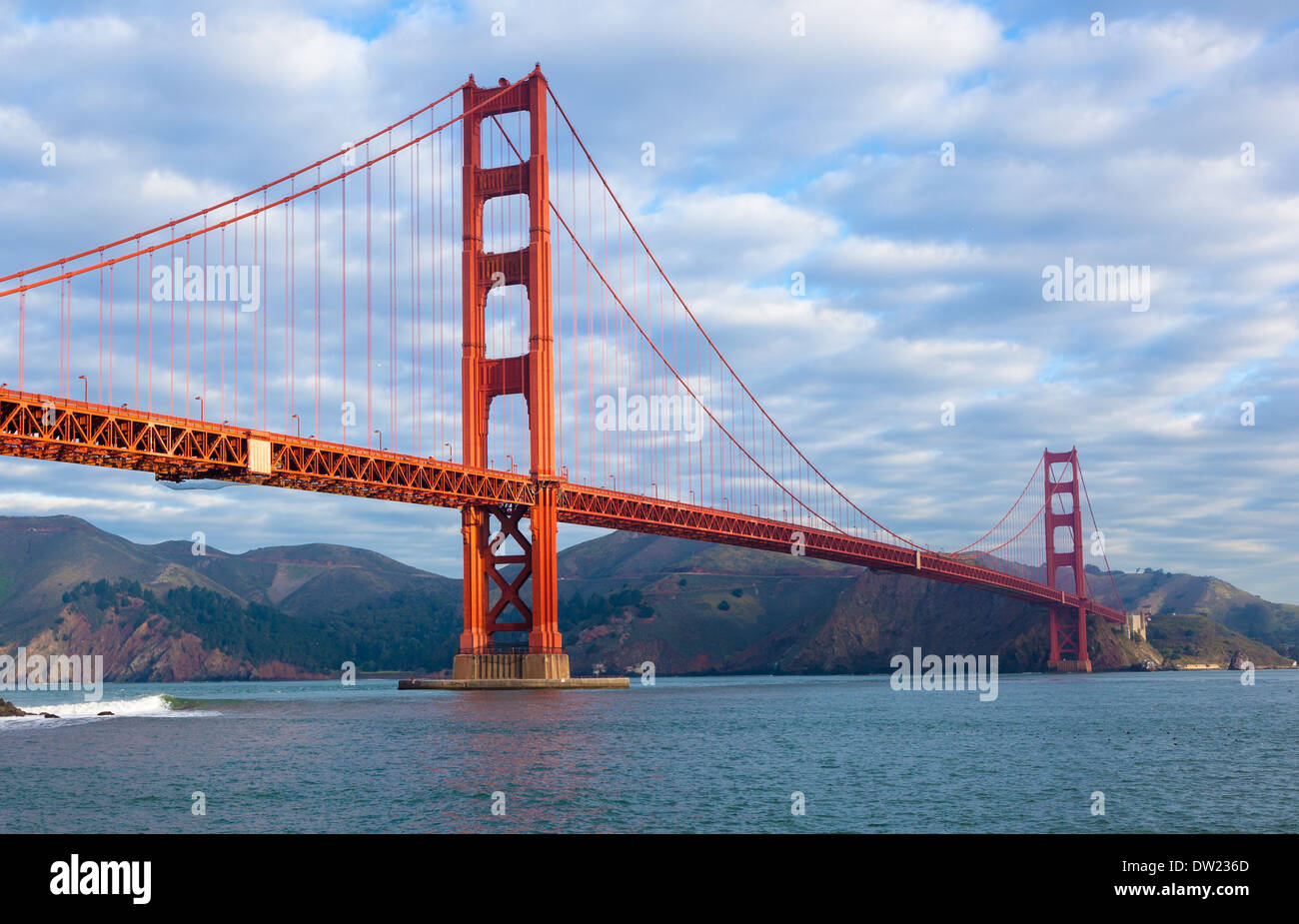 Le Golden Gate Bridge à San Francisco Banque D'Images