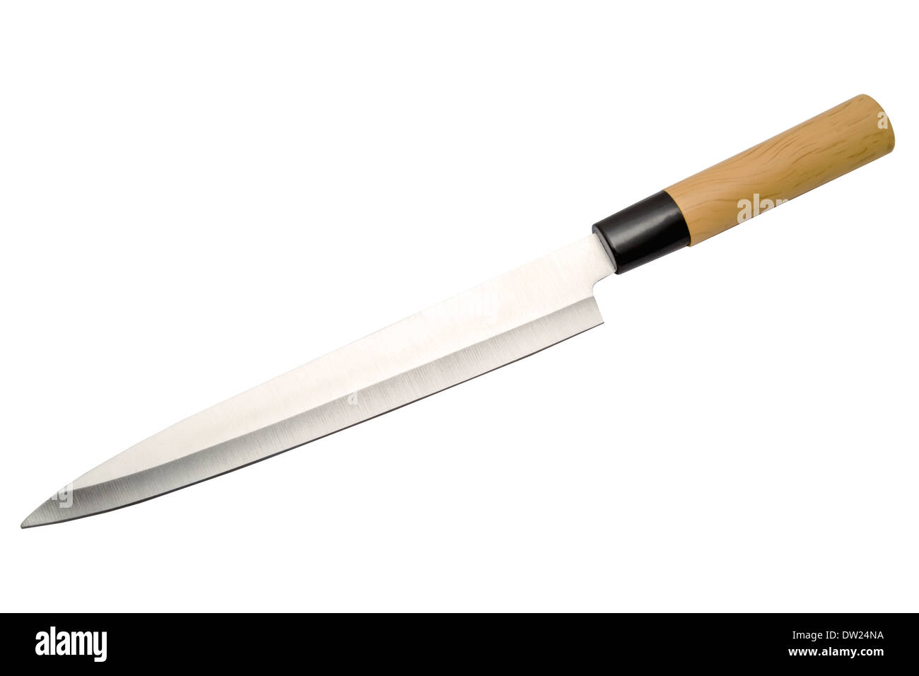 Couteau de cuisine isolé sur fond blanc Banque D'Images