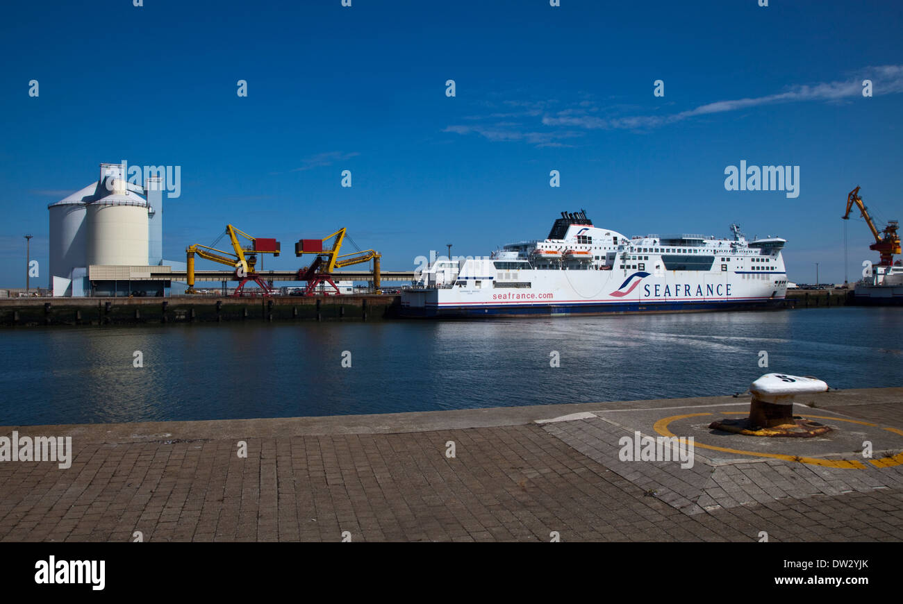 La France de la mer aux côtés de Berlioz au Port de Calais, France Banque D'Images