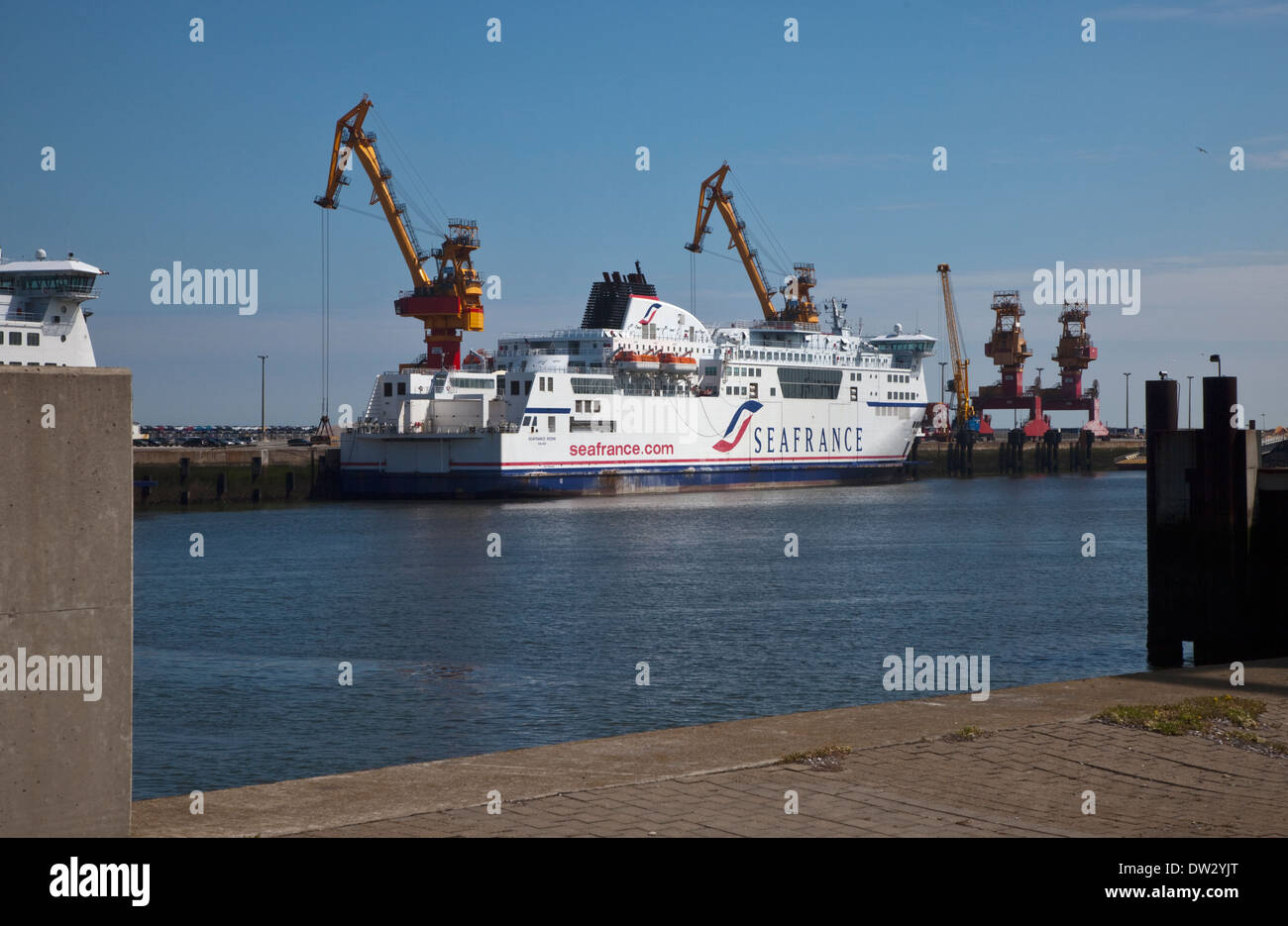 La France de la mer aux côtés de Berlioz au Port de Calais, France Banque D'Images