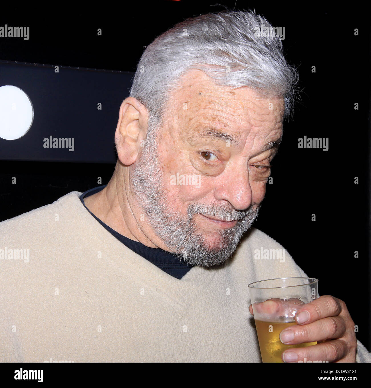 Stephen Sondheim au cours de la soirée d'ouverture après partie pour 'Marry moi un peu", tenue à l'Clurman Theatre au théâtre rangée. Avec : Stephen Sondheim Où : New York City, United States Quand : 02 Oct 2012 Banque D'Images