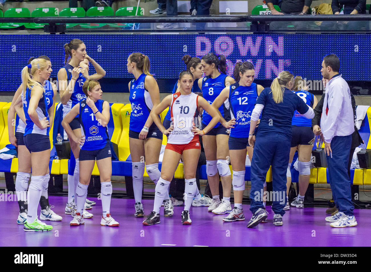 Finale di Coppa Italia Serie A2 Femminile di Pallavolo Banque D'Images