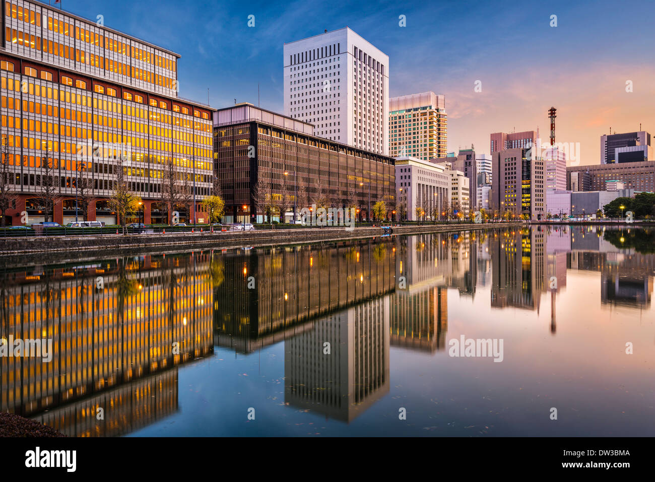 Tokyo, Japon cityscape at Marunouchi business district. Banque D'Images