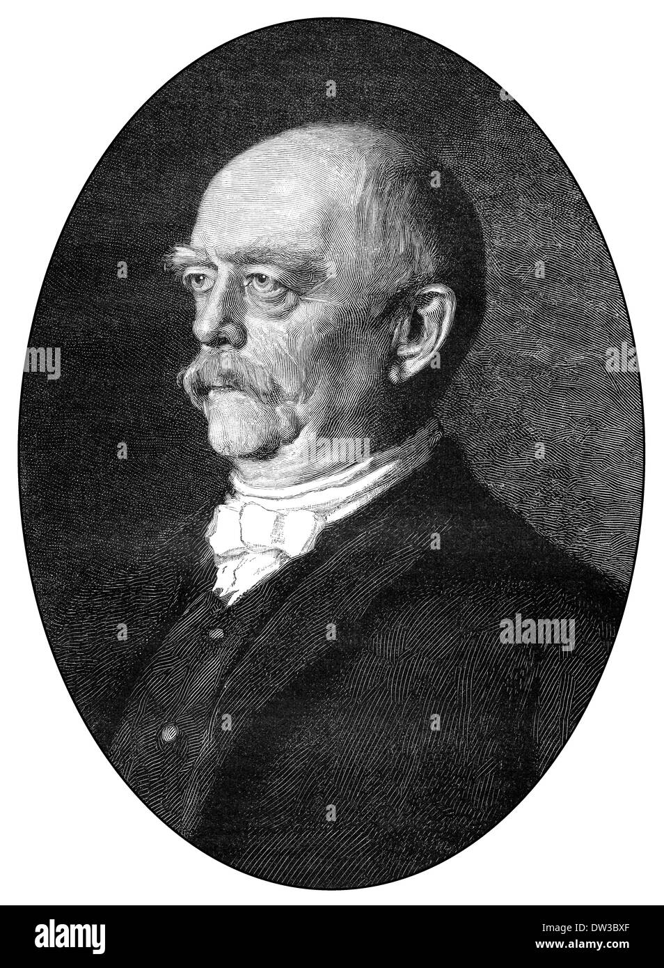 Otto Eduard Leopold von Bismarck-Schoenhausen, Prince de Bismarck, 1815-1898, Premier Ministre de Prusse et premier chancelier de Banque D'Images