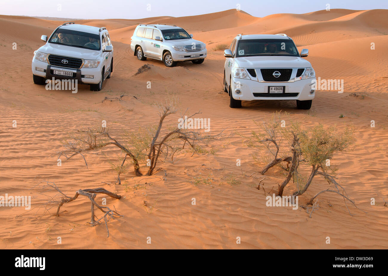 Jeep safari, désert, de Sharjah, Sharjah, Émirats arabes unis (Émirat) Banque D'Images