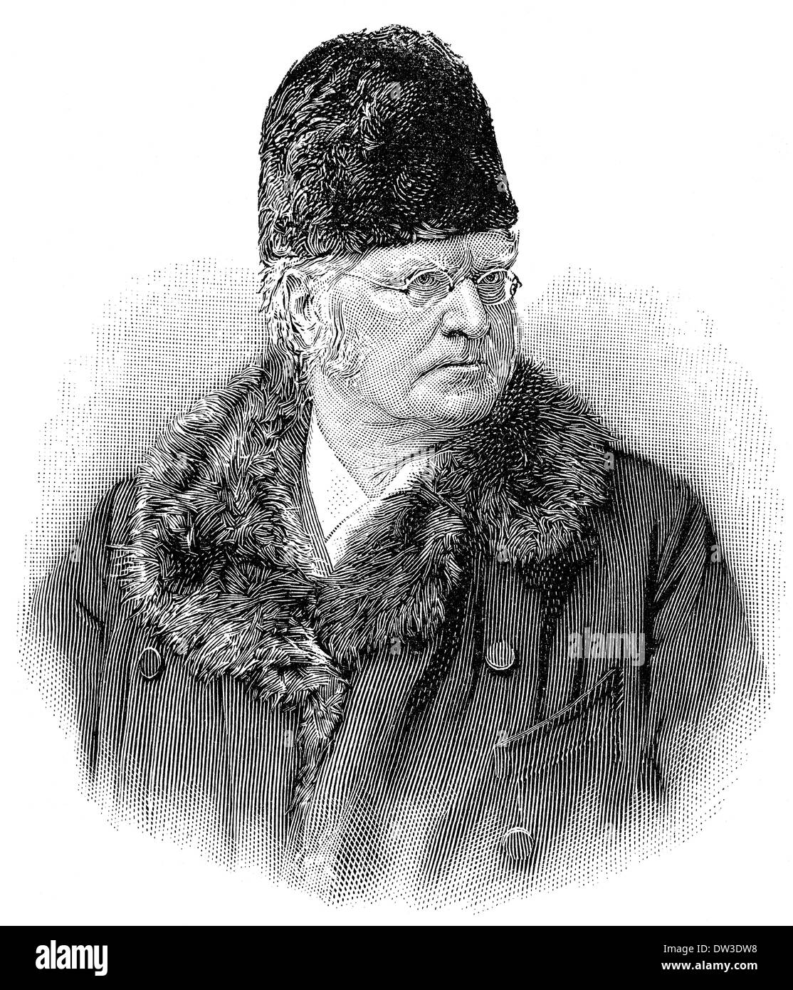 Bjørnstjerne Martinius Bjørnson, 1832 - 1910, un écrivain norvégien, Prix Nobel de littérature Banque D'Images