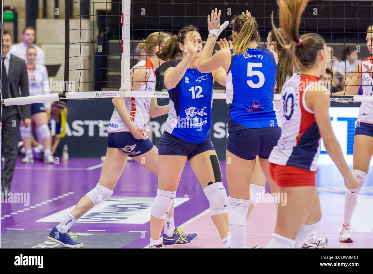 Finale di Coppa Italia Serie A2 Femminile di Pallavolo Banque D'Images