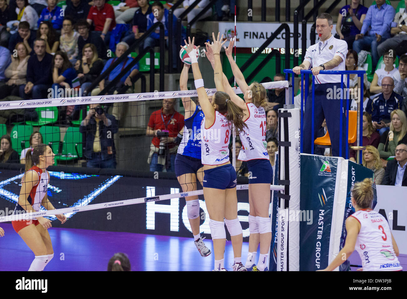 Finale di Coppa Italia Serie A2 Femminile di Pallavolo Banque D'Images