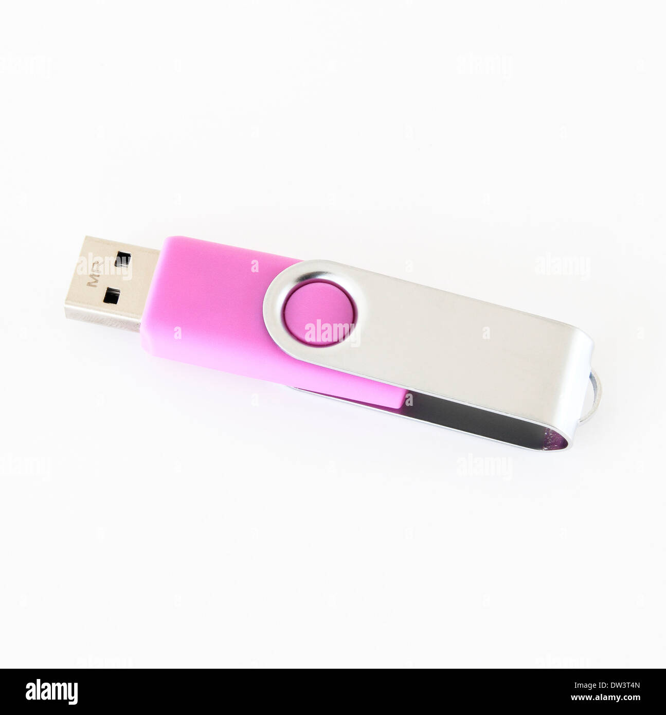 Clé USB ou Flash Memory Stick sur un fond blanc Banque D'Images