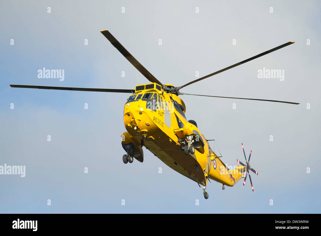 Hélicoptère de sauvetage Sea King RAF Banque D'Images