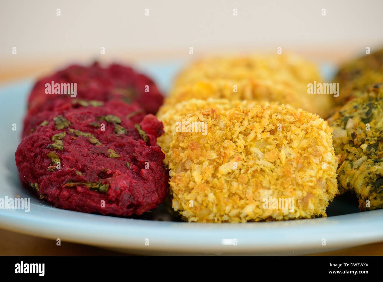 hamburgers aux lentilles Banque D'Images