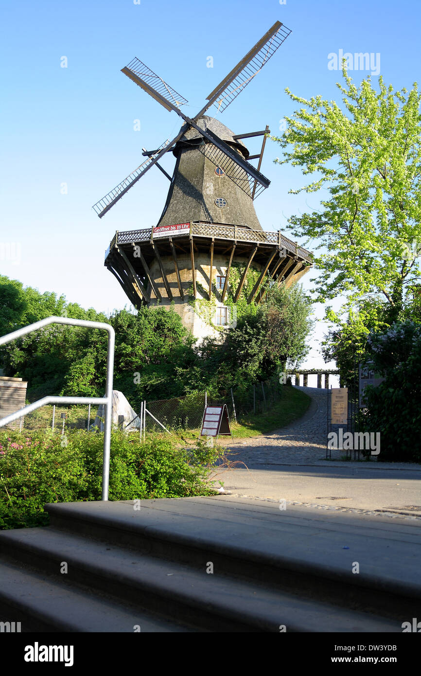 Immense, moulin historique dans le parc Sanssouci, Potsdam, Allemagne Banque D'Images