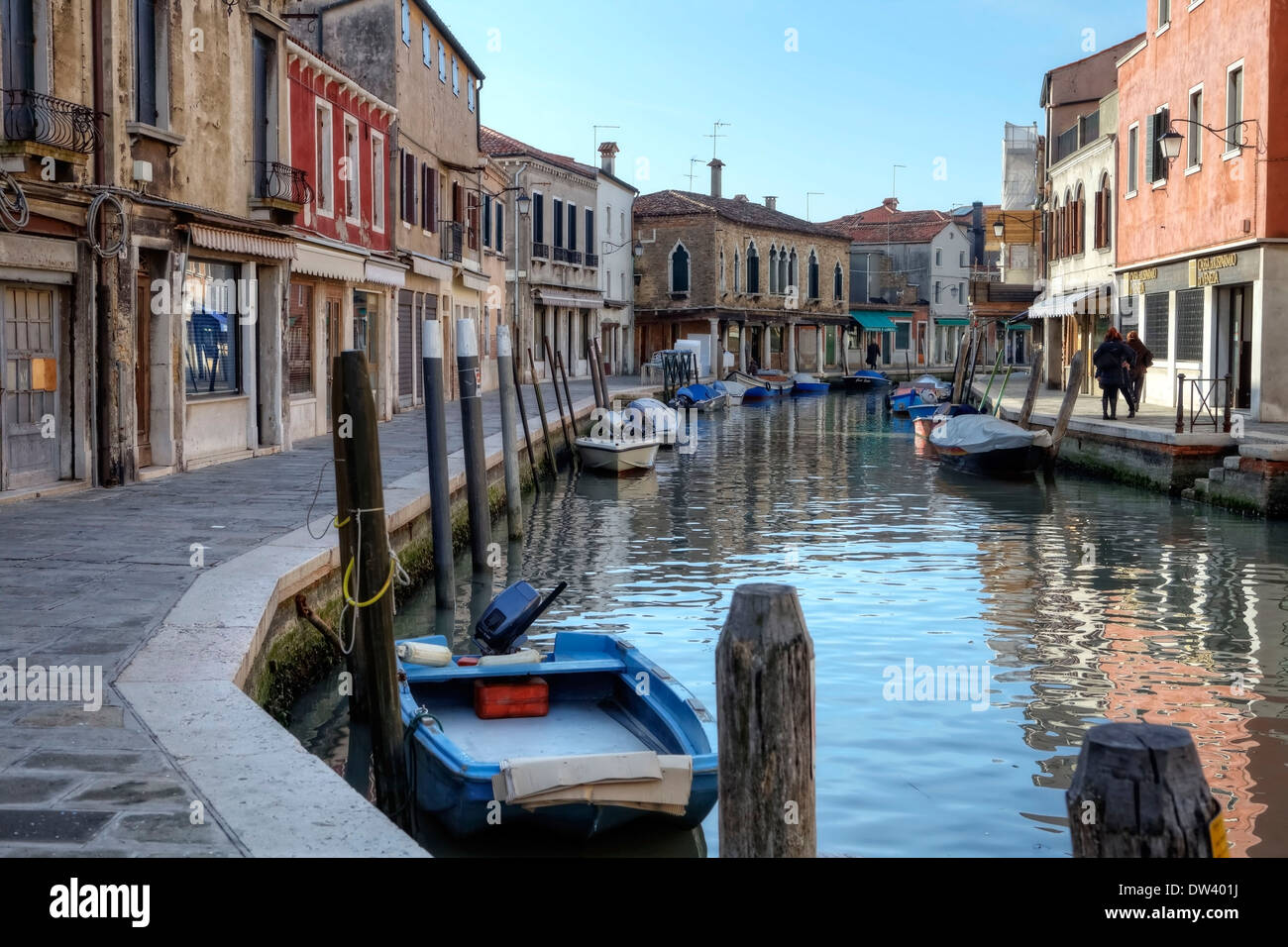 Canal Rio dei Vetrai, Murano Banque D'Images