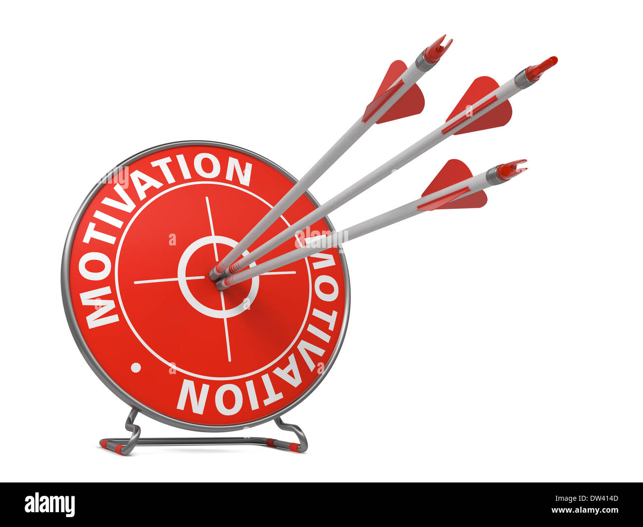 Concept de motivation - cible rouge. Banque D'Images