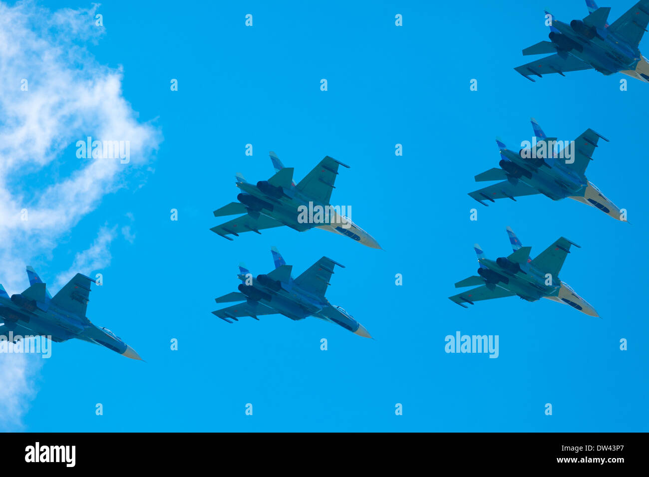 Voltige de groupe à l'Airshow Banque D'Images