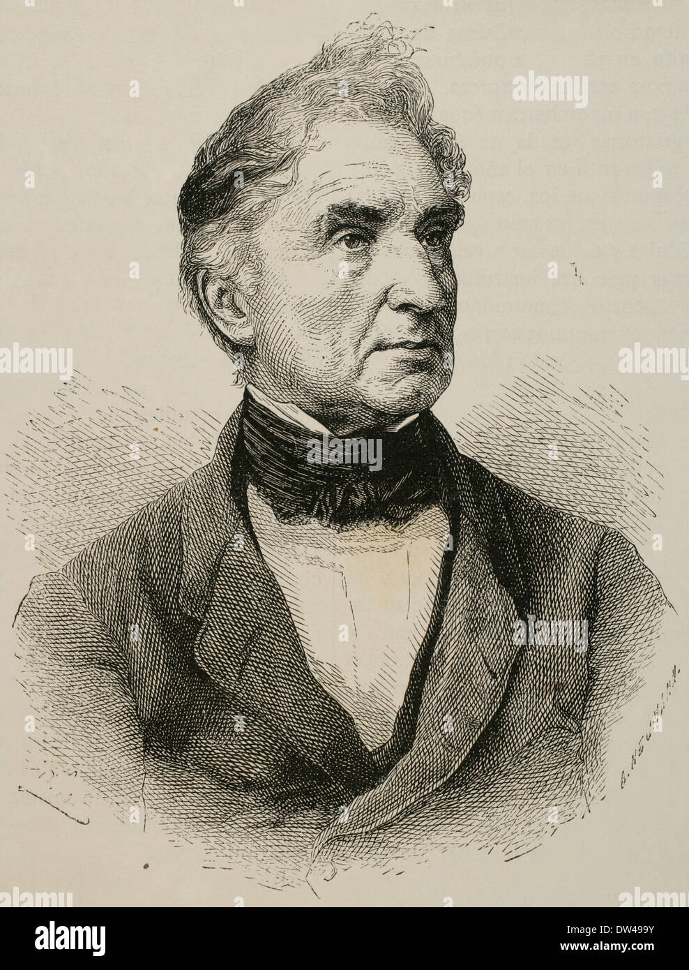 Justus von Liebig (1803-1873). Chimiste allemand. A travaillé sur l'organisation de la chimie organique. La gravure. Banque D'Images