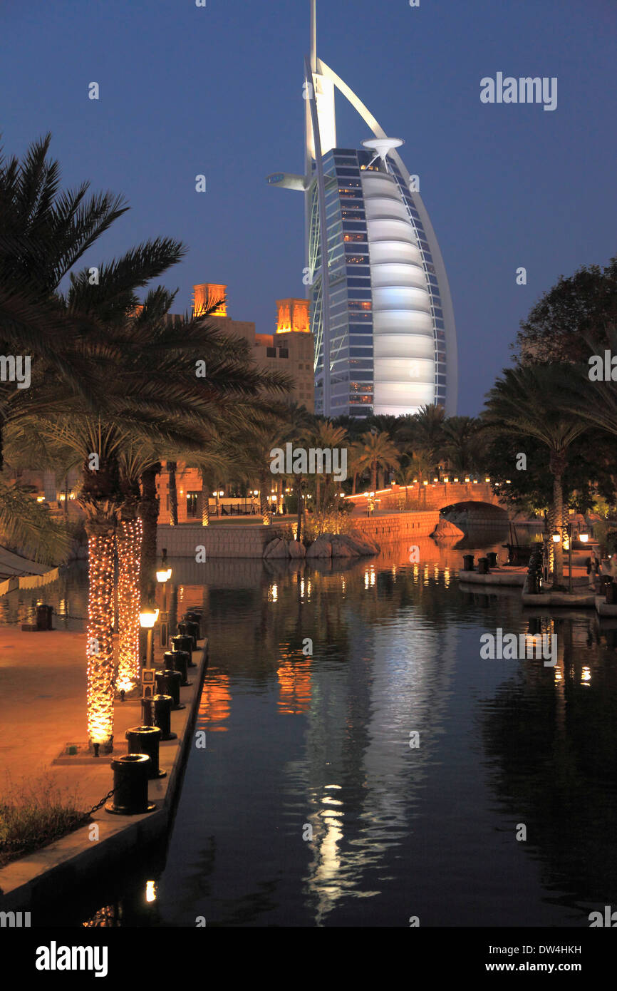 Emirats Arabes Unis, Dubaï, Burj al-Arab, Banque D'Images